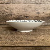 IVORY CHECKERS - Shallow Bowl