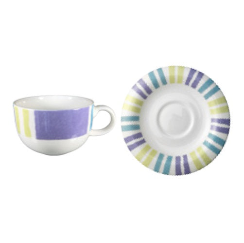 Candy Stripe Cup 300ml and Saucer 15cm